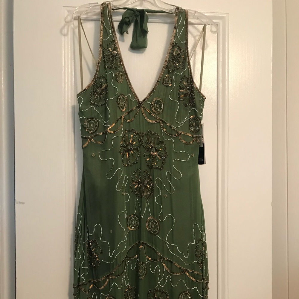 BEADED EVENING DRESS